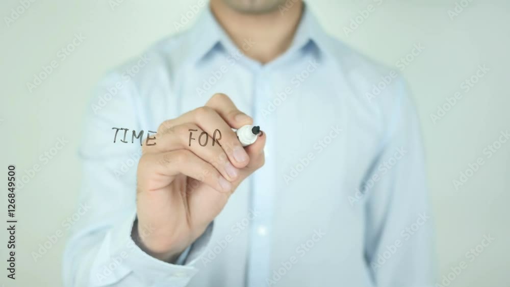 Time for Standards, Man Writing on Screen Time for Standards, Man Writing on Screen