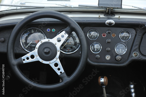 Vintage car dashboard