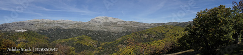 panorámica del valle del Genal en la provincia de Málaga