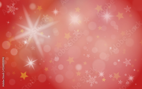 Abstract Christmas background with bright stars. Illustration
