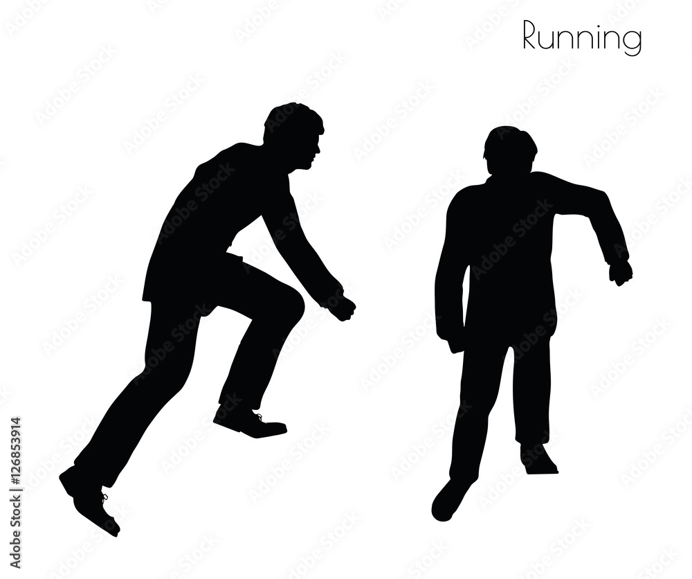 man in Running pose