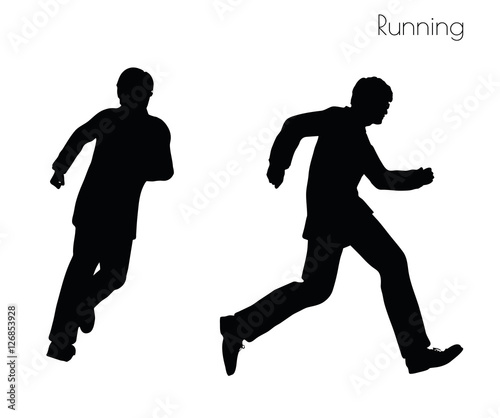 man in Running pose