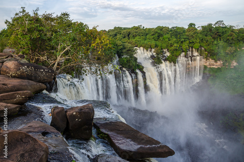 Kalandula waterfalls of Angola in full flow