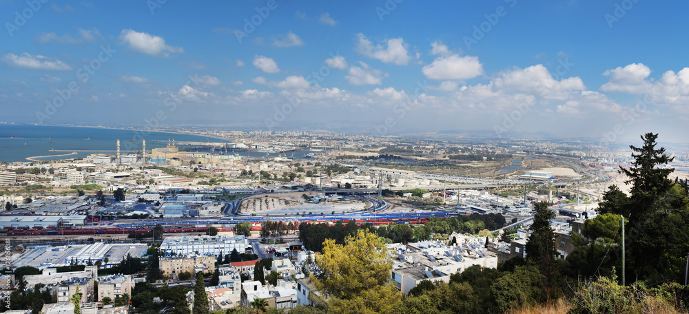 Panoramic view of the Haifa