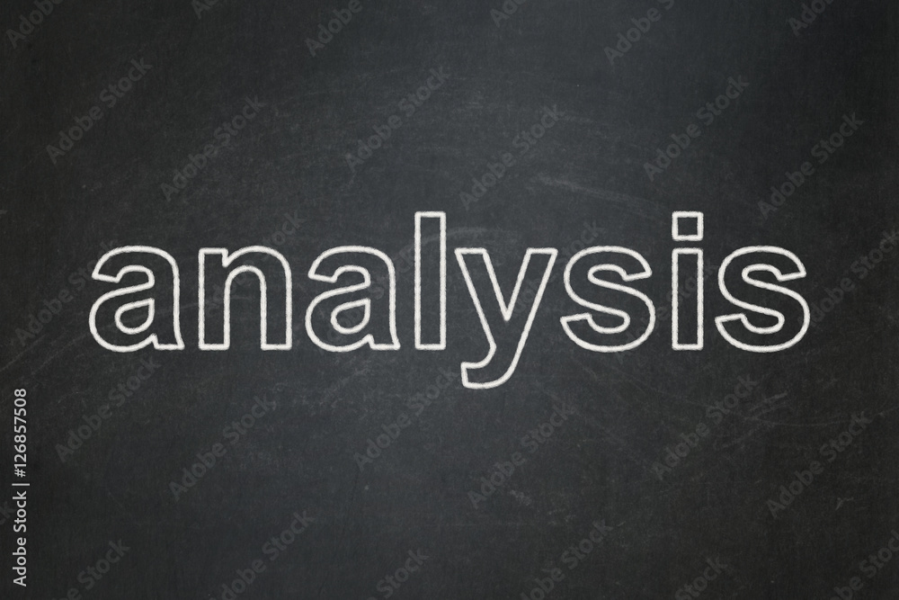 Marketing concept: Analysis on chalkboard background Marketing concept: Analysis on chalkboard background