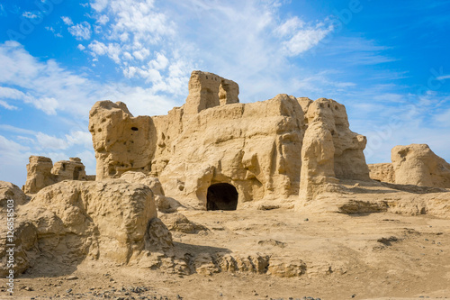 Jiaohe Ancient Ruins  Turpan  Xinjiang province  China