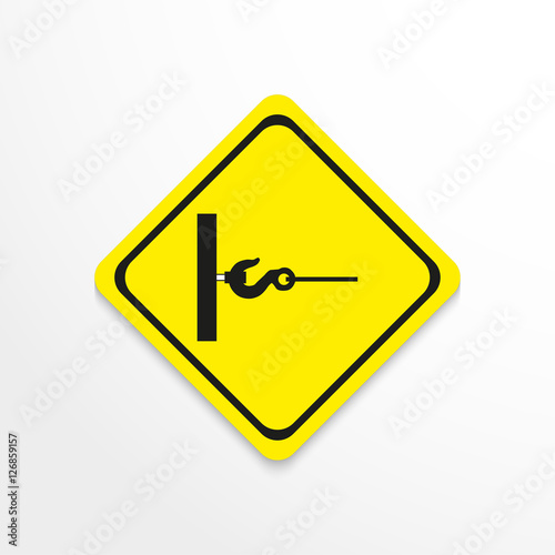 Symbol. Towing cargo. Vector icon.