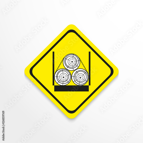 Harvesting work. Vector icon.