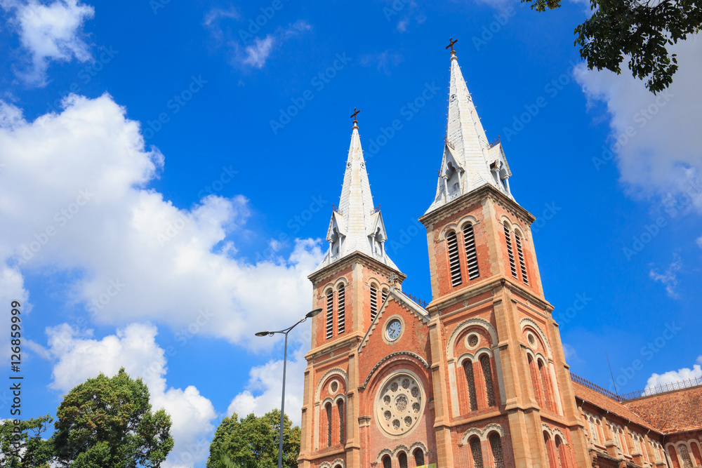 Notre Dame Cathedral in Ho Chi Minh city, Vietnam