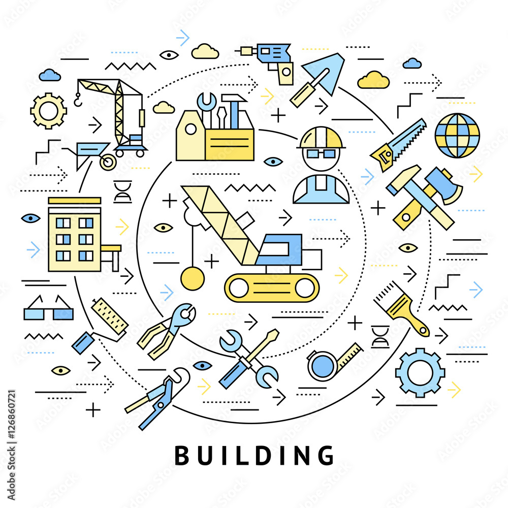 Building Round Composition Building Round Composition