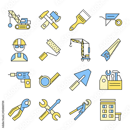 Building Tools Icon Set