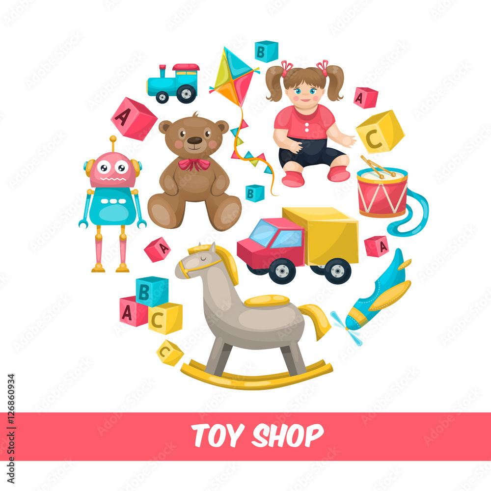 Toy Shop Round Composition