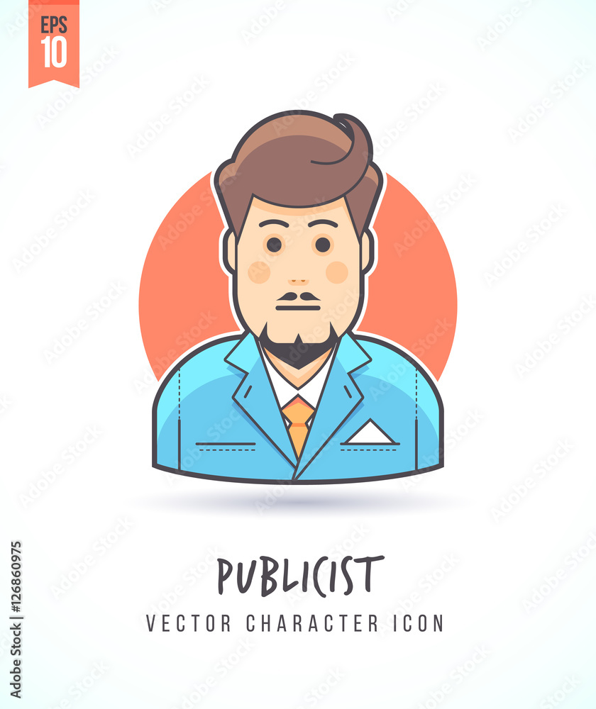 illustration People lifestyle and occupation Colorful and stylish flat vector character icon