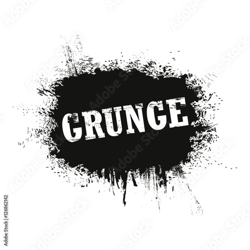 Grunge splash banner. Vector Illustration
