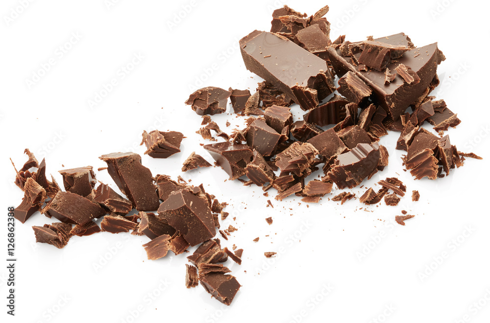 Chocolate isolated on white background Chocolate isolated on white background