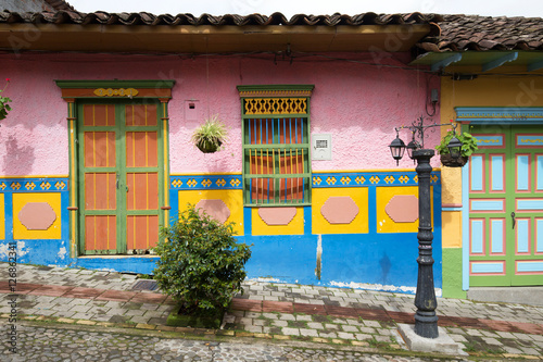 Colorful streets of Guatape, Colombia © sunsinger
