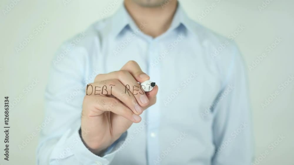 Debt Restructuring, Writing On Screen Debt Restructuring, Writing On Screen