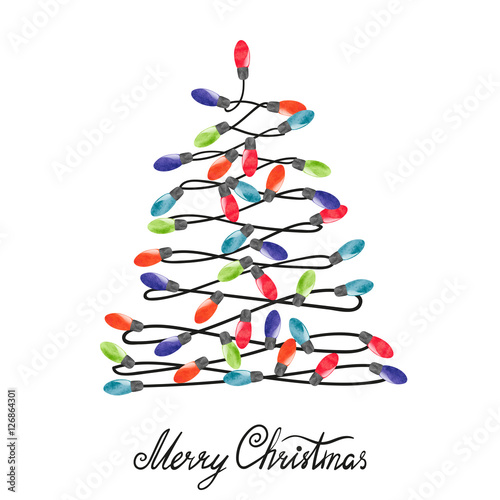 Christmas tree made of wate...