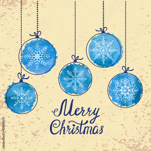 Vintage Christmas card with...