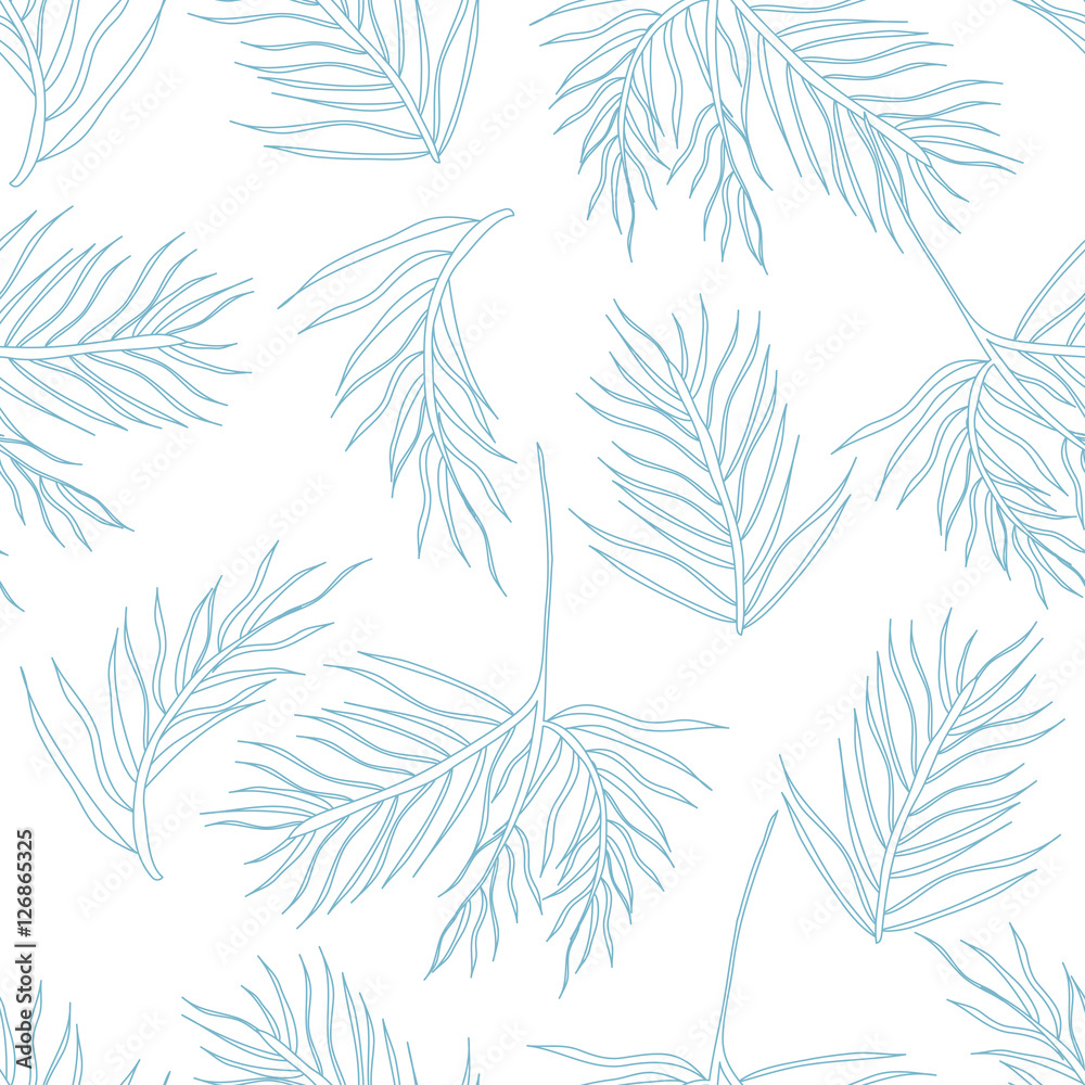 Seamless pattern with fir branches.Christmas and New Year background.
