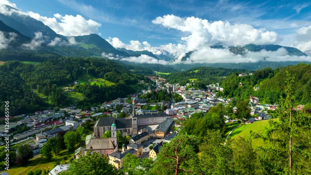 Berchtesgaden im äußersten Südosten des bayerischen Regierungsbezirks Oberbayern.