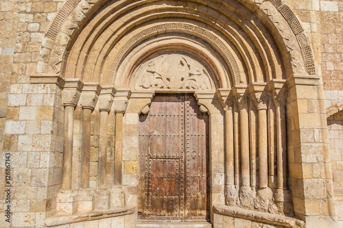 Entrance to the Iglesia de San Miguel church in Daroca