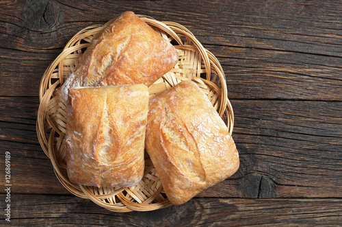 Fresh ciabatta bread