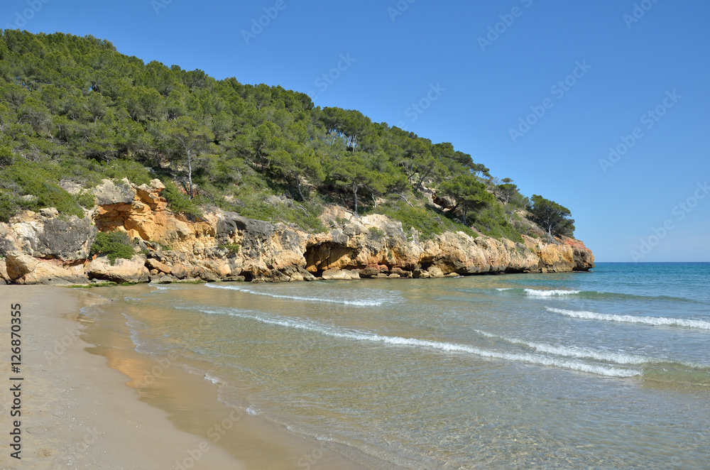 Small sheltered bay in Salou