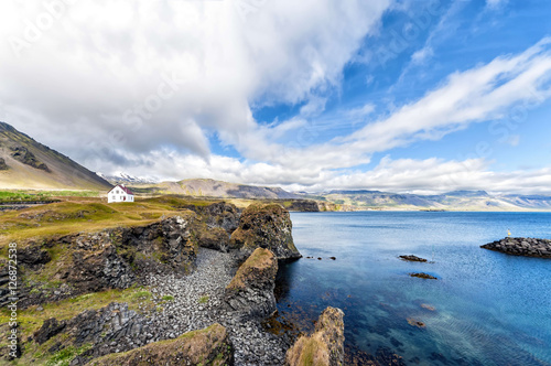 Landscape in Snaefellsnes peninsula, Iceland. Situated in western part of the island, it has been named Iceland in miniature, because many national sights can be found in the area photo