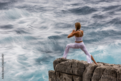 person on the rocks