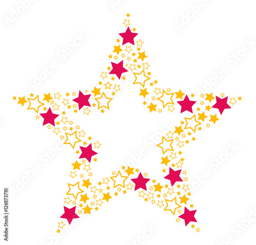 Weihnachten, Christmas, Xmas: eleganter Deko Stern
