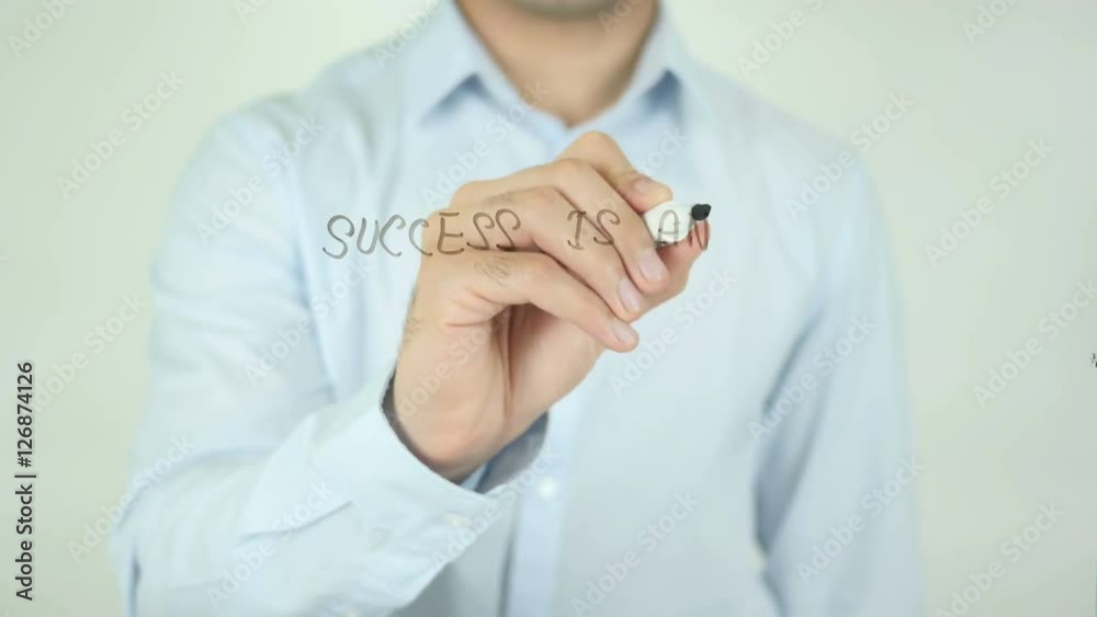 Success is an Attitude, Writing On Screen Success is an Attitude, Writing On Screen