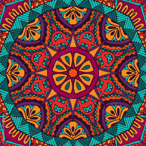 Abstract festival vintage ethnic seamless pattern 