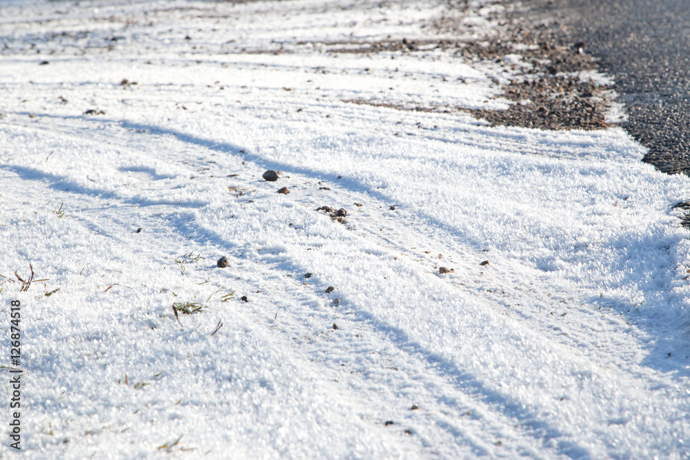 Obraz premium winter road