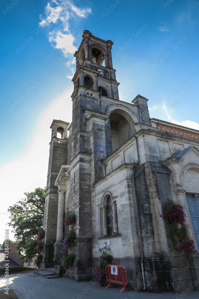 Parish Church in Montfort-sur-Meu in France, the birthplace of S