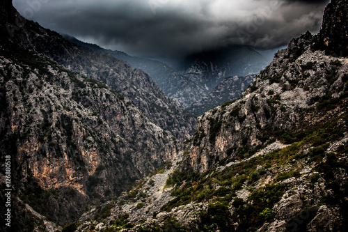 clouds over the mountains
