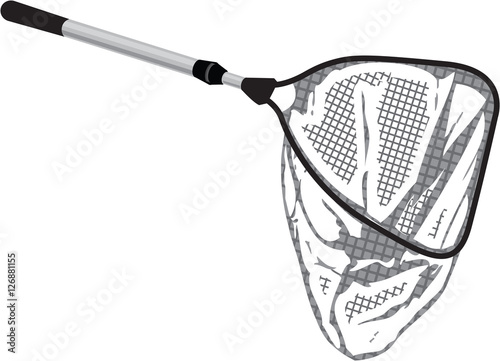 Landing fishing net vector illustration clip-art image
