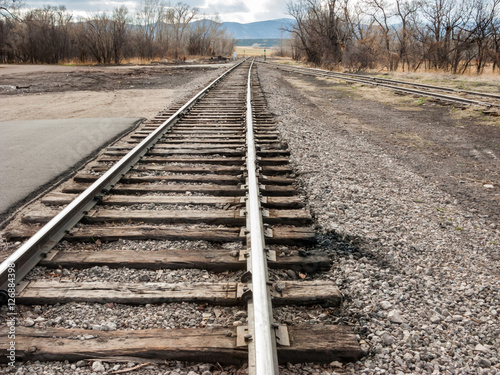 Converging Railroad  Tracks 1 photo