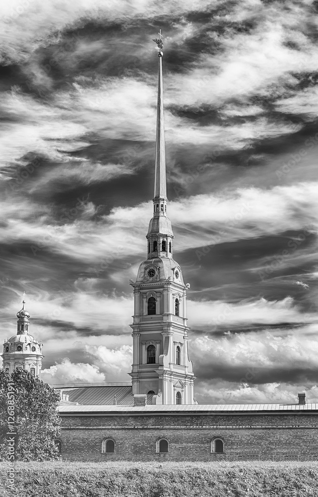 View of the Peter and Paul Fortress, St. Petersburg, Russia