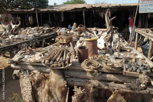 Marché aux fétiches d'Akodessewa. Lomé. Togo. photo