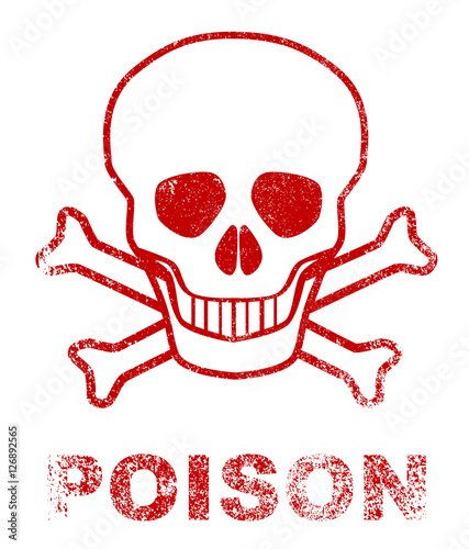 Poison Red Ink Stamp
