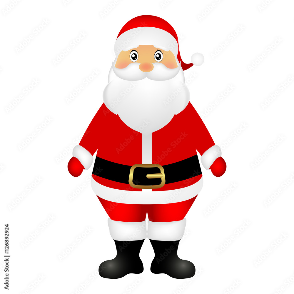 Santa Claus on a white background