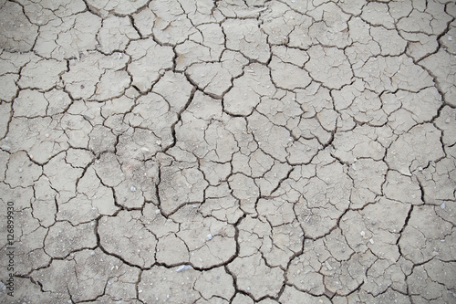 Dry and cracked earth for background