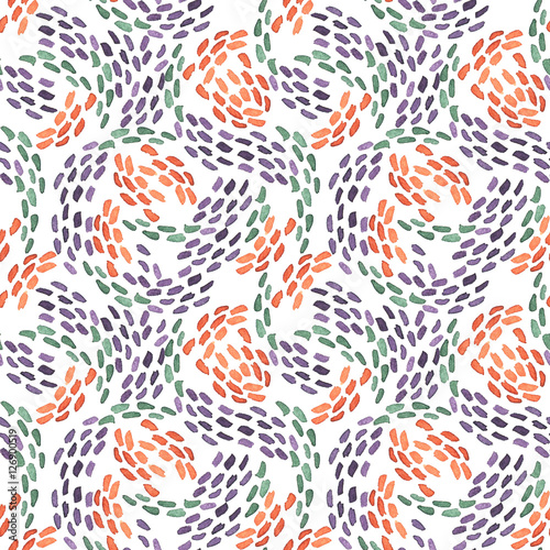 Seamless watercolor drops pattern