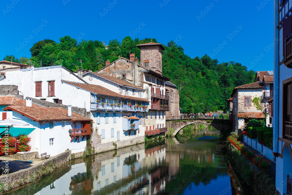 Beautiful landscape with houses