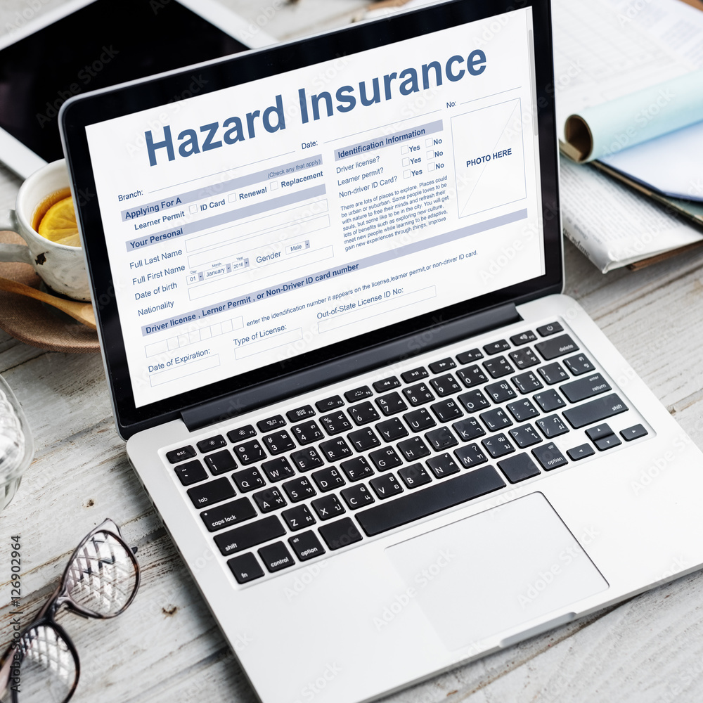 Hazard Insurance Damage Harm Risk Safety Concept Hazard Insurance Damage Harm Risk Safety Concept