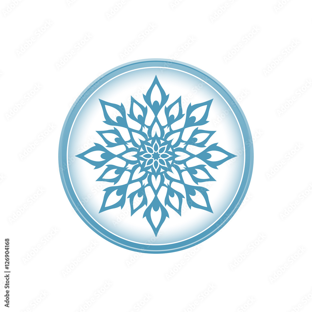 Floral decoration element, circle ornament Floral decoration element, circle ornament