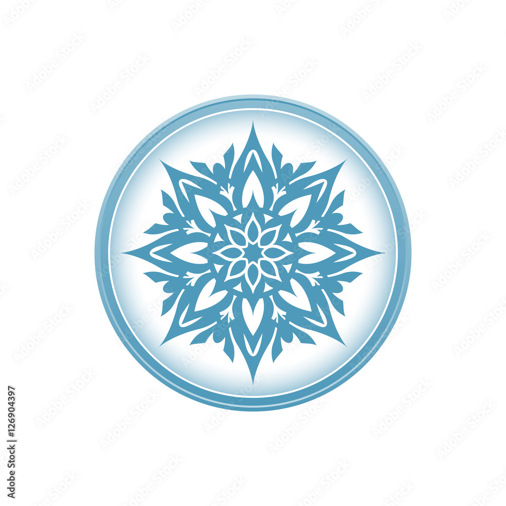 Floral decoration element, circle ornament Floral decoration element, circle ornament