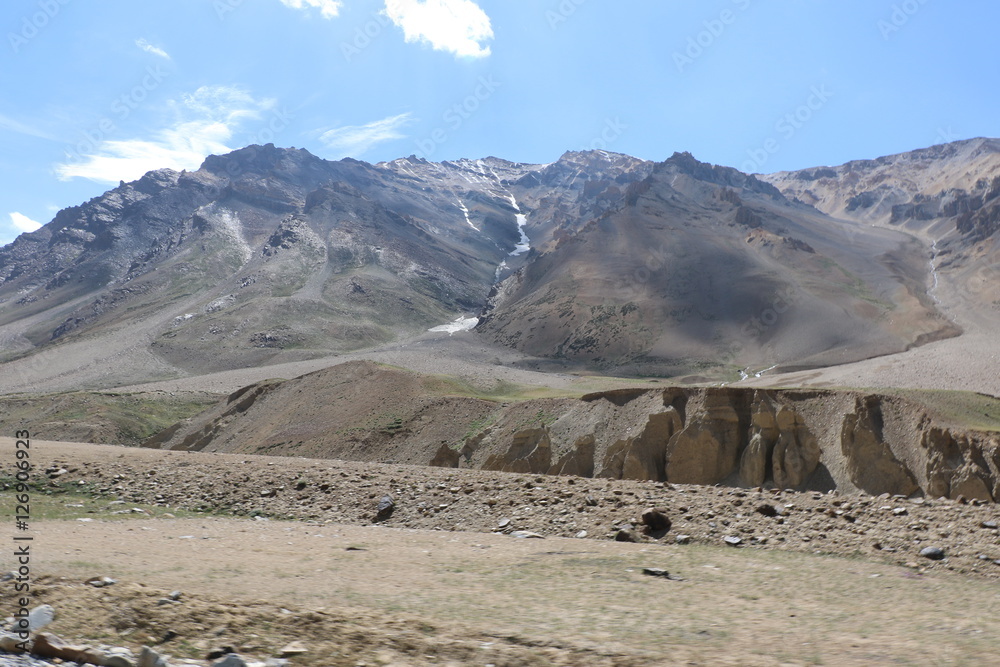 Himalaya mountains, India's Deadliest, very treacherous and adventurous roads, Kargil-Leh Highway passes through here.