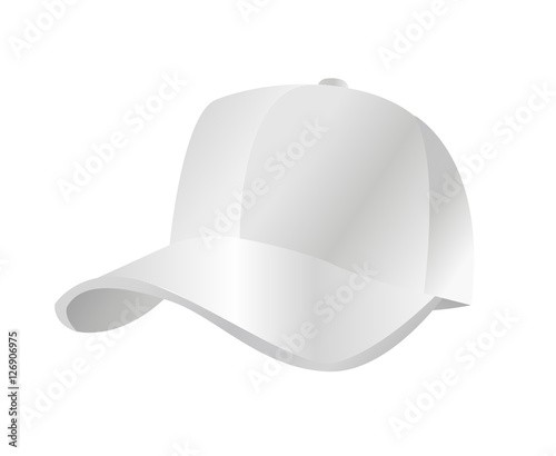 baseball cap vector illustration on white